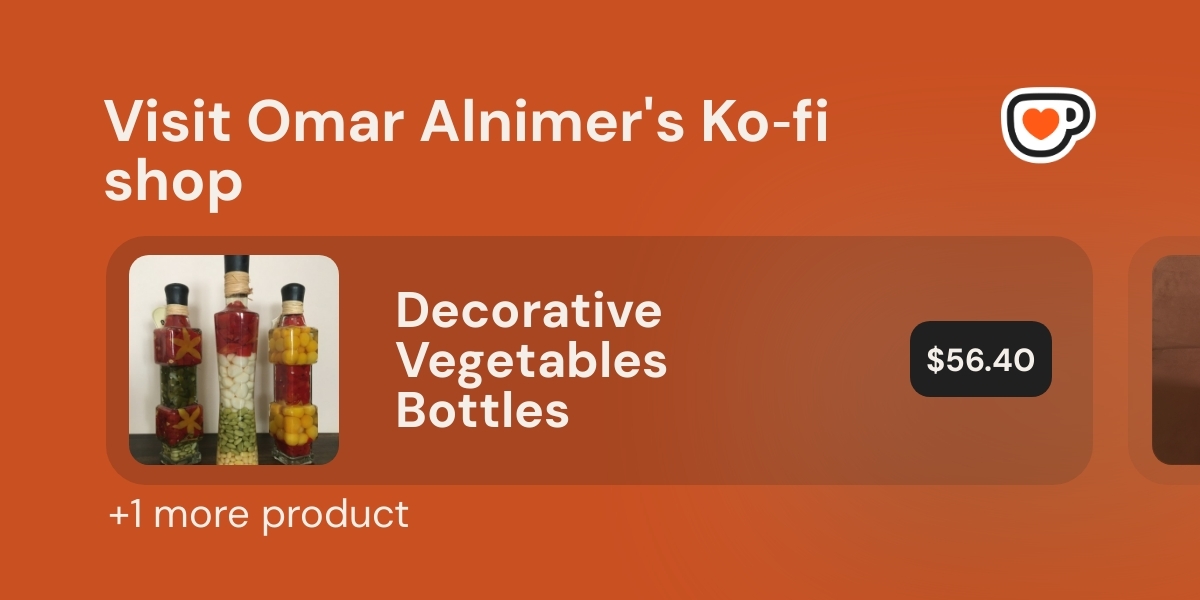 Visit Omar Alnimer S Ko Fi Shop Ko Fi Where Creators Get Support