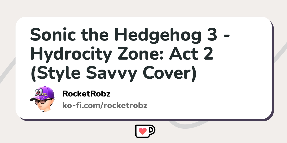 Sonic The Hedgehog Hydrocity Zone Act Style Savvy Cover Ko