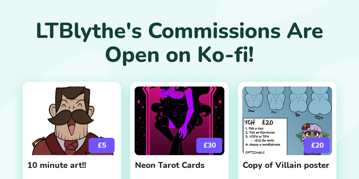 Ltblythe S Ko Fi Commissions Ko Fi Where Creators Get Support From