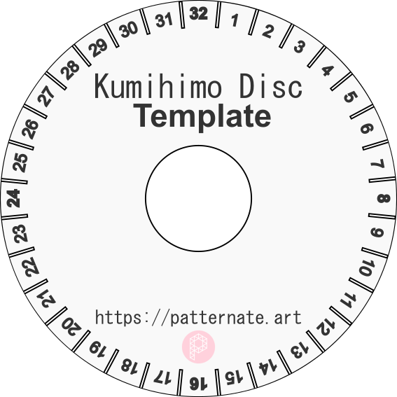 Patternate Kumihimo Disc Template Patternate S Ko Fi Shop Ko Fi