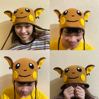 Raichu Earflap Hat Crochet Pattern Stichits Ph S Ko Fi Shop Ko Fi