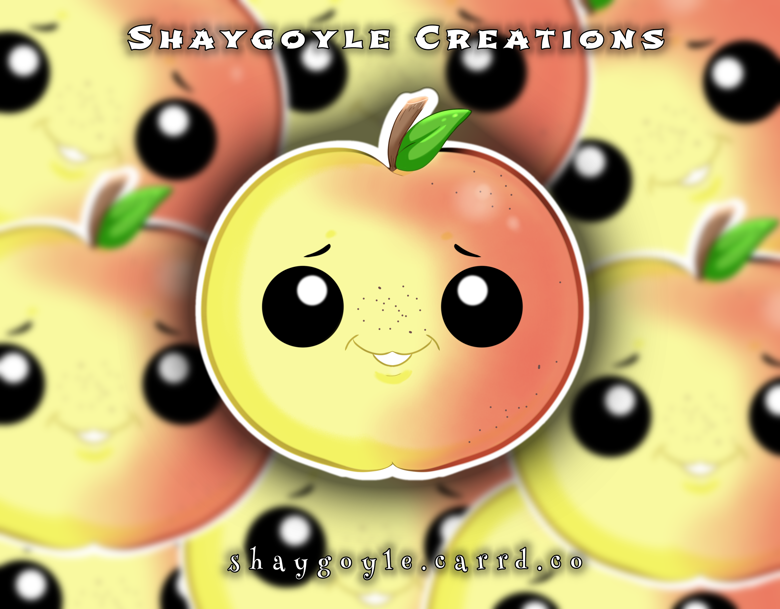 Cute Apple Sticker ShayGoyle S Ko Fi Shop Ko Fi Where Creators