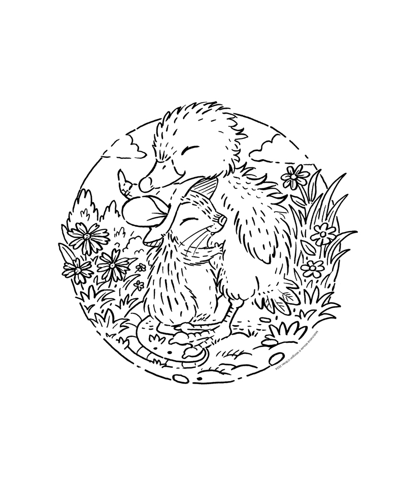 Matchstick Mouse A Springtime Coloring Book Morganobrienart S Ko Fi