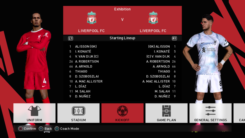 Thema Graphic Menu EFootball 2024 Liverpool PS3 AlifZN S Ko Fi Shop