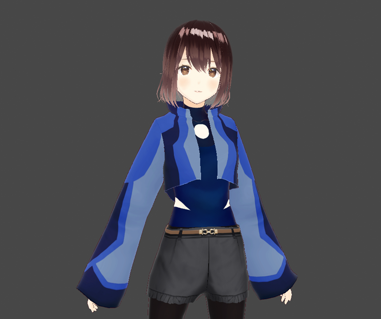 Vroid Dark Blue Cropped Jacket Rok Val S Ko Fi Shop Ko Fi Where