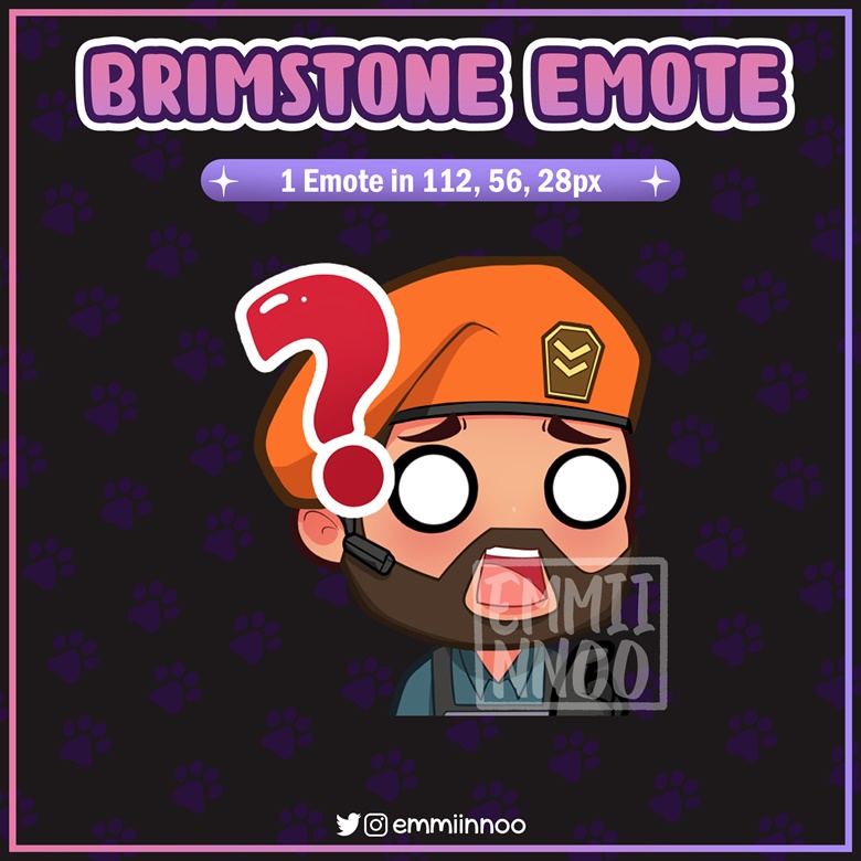 Brimstone Valorant Emote For Twitch Discord Emmiinnoo S Ko Fi Shop