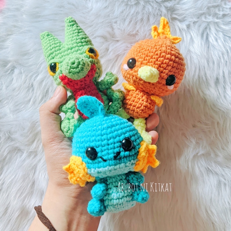 Mudkip Crochet Pattern Water Pokemon Hoenn Amigurumi Pattern By