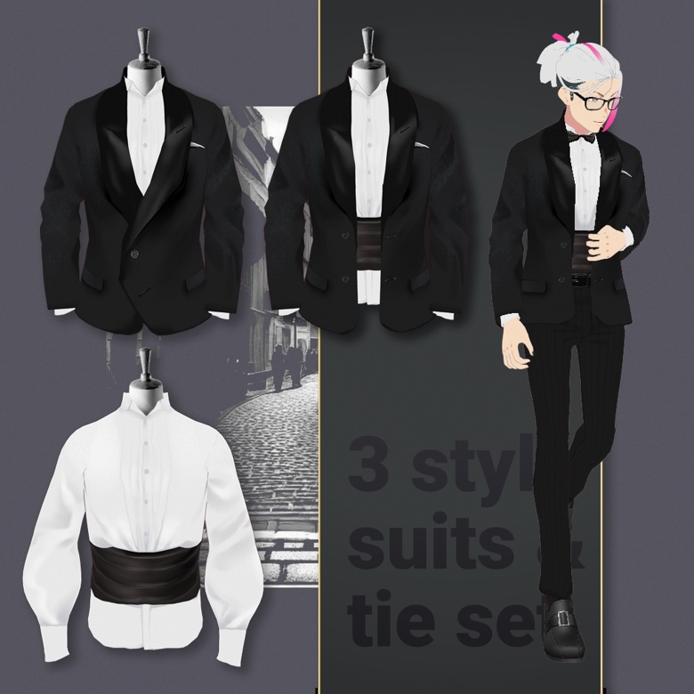 Dinner Jacket Style Tie Vroid Sagyo Vroid S Ko Fi Shop Ko