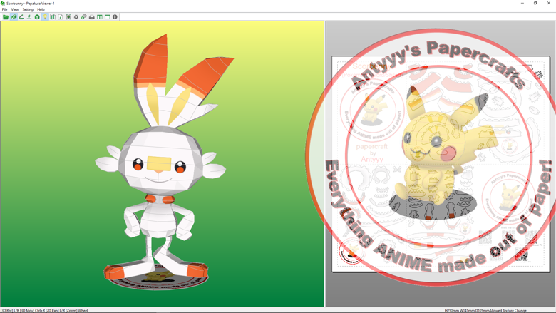 Pokemon Scorbunny Papercraft Antyyy S Ko Fi Shop Ko Fi Where