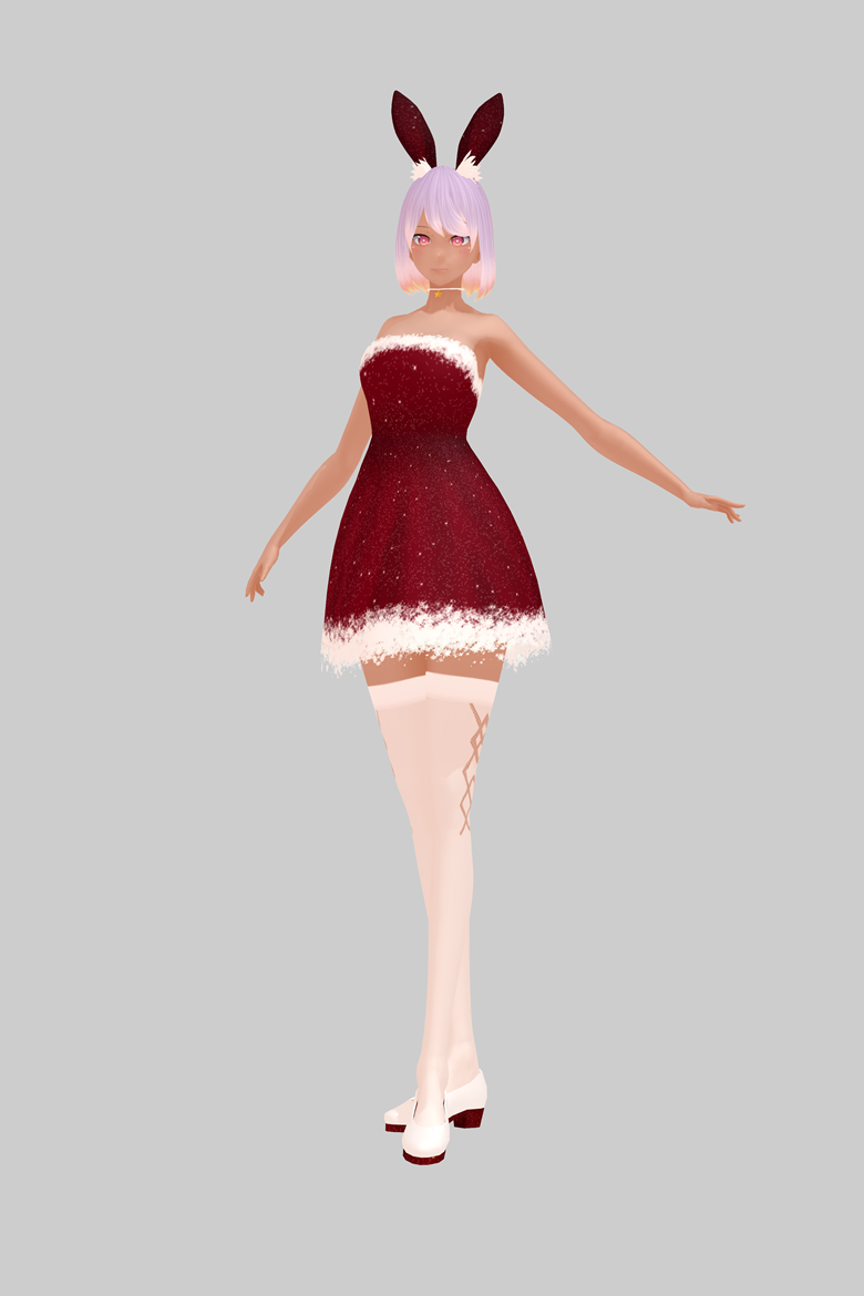 Vroid Asset Santa Dress Outfit Ver Free By Uraniyalira