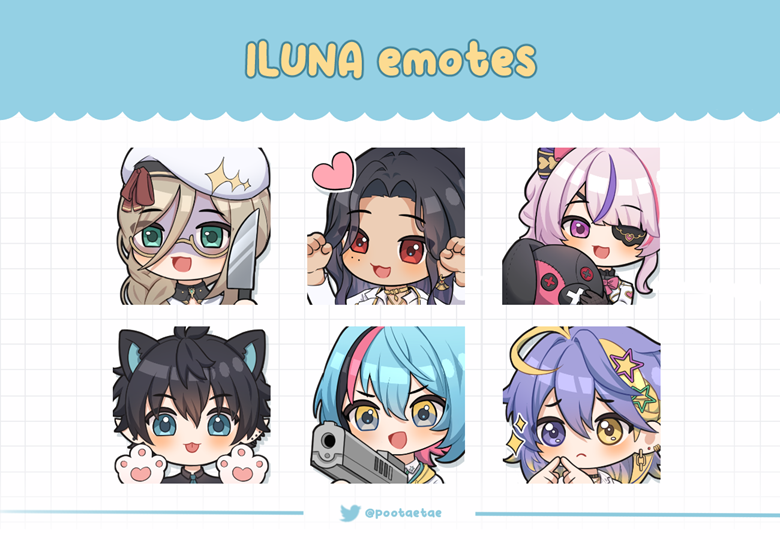 Iluna Emotes Set Jeanne S Ko Fi Shop Ko Fi Where Creators Get