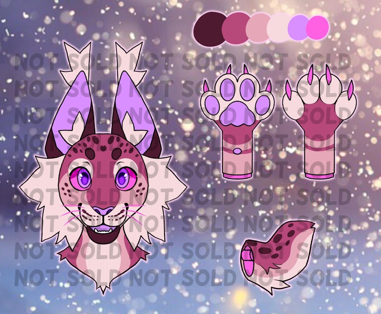 Glittery Glam Lynx Adoptable Stargazing Shep S Ko Fi Shop Ko Fi