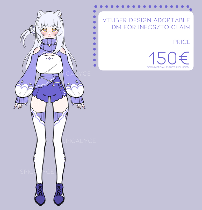 VTuber Design No Model Polar Bear Spica S Ko Fi Shop Ko Fi