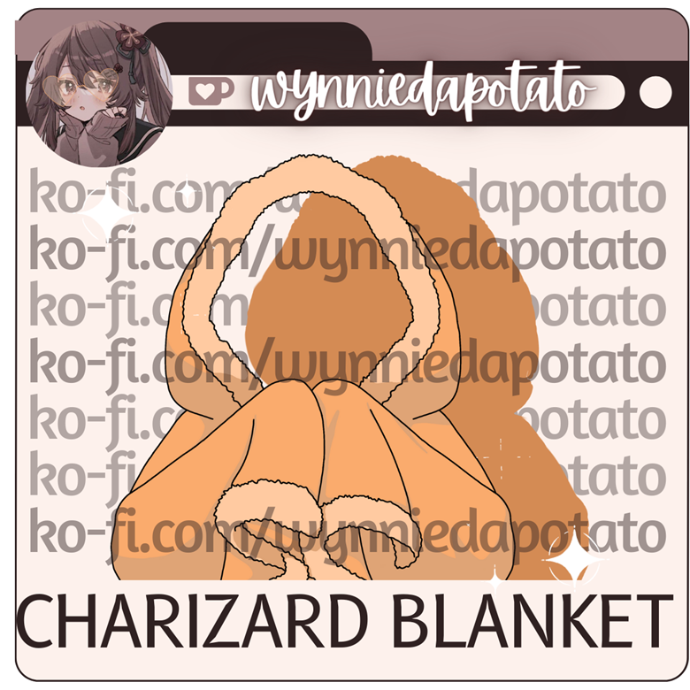 Charizard Blanket Asset For Vtubers Wynniedapotato S Ko Fi Shop Ko