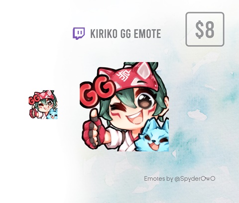 P U Overwatch Kiriko Gg Emote Spyderowo S Ko Fi Shop Ko Fi Where