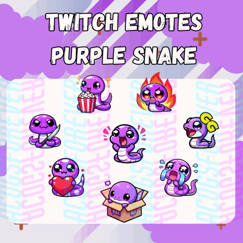 Free Purple Snake Twitch Emotes Acogsforever S Ko Fi Shop Ko Fi