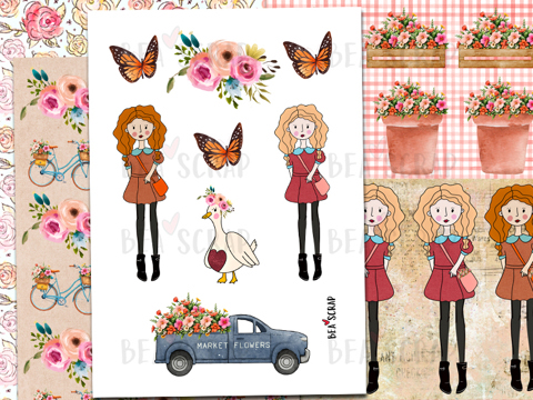 Digital Kit Scrapbook Market Flowers Beascrap S Ko Fi Shop Ko Fi