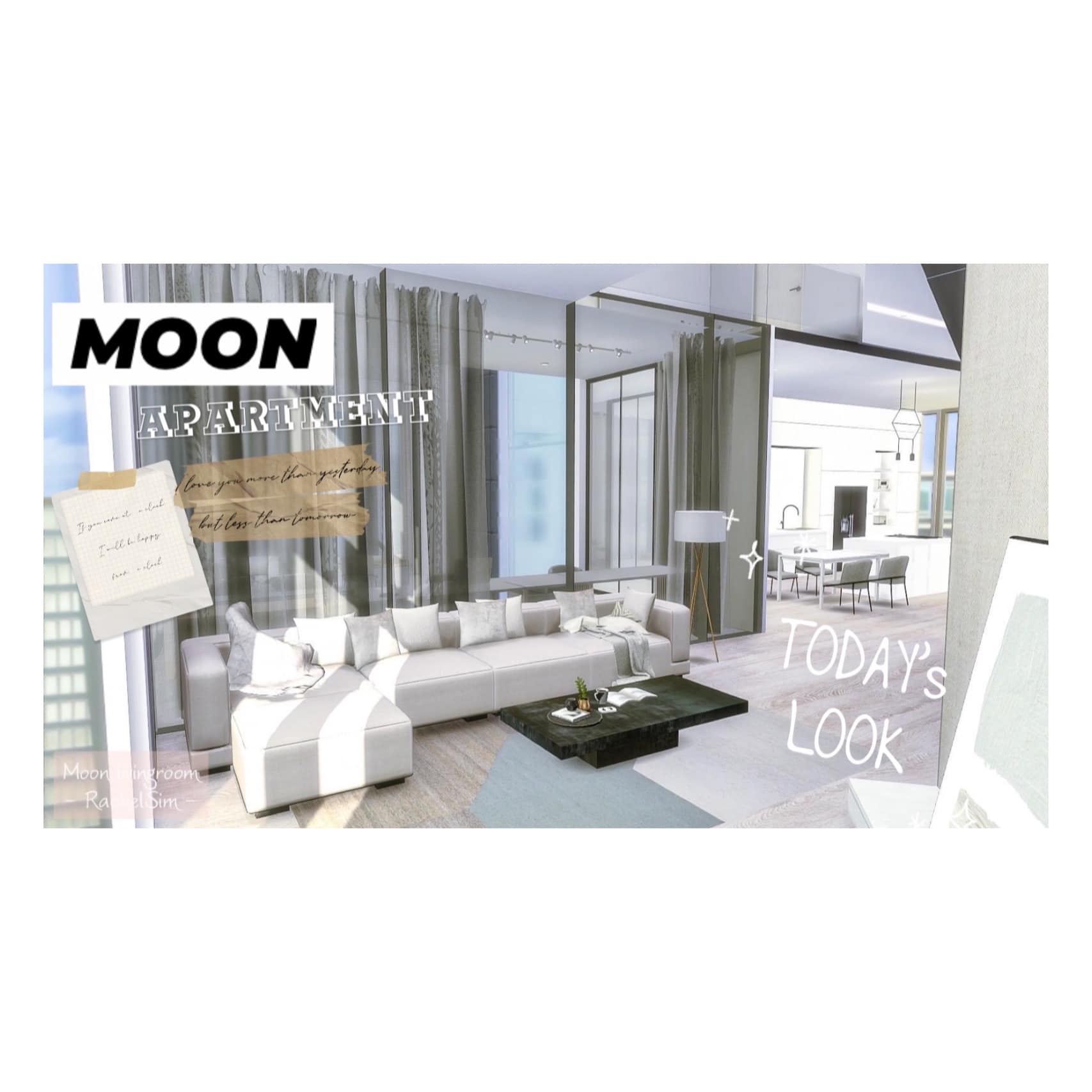 Moon Apartment Soft View San Myshuno Sim 4 RachelSim S Ko Fi Shop