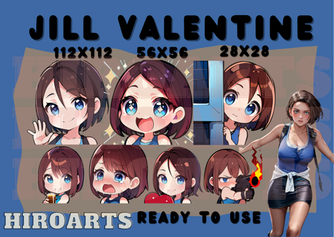 Resident Evil Jill Valentine Emote Package Hiroarts S Ko Fi Shop