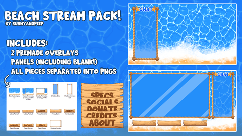 Beach Stream Package Sunnyandpeep S Ko Fi Shop Ko Fi Where