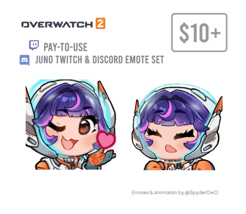 P2U Overwatch 2 Juno Emote Bundle SpyderOwO S Ko Fi Shop Ko Fi