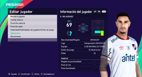 Emiliano Velázquez PES 2021 PC Fabri Facemaker s Ko fi Shop Ko