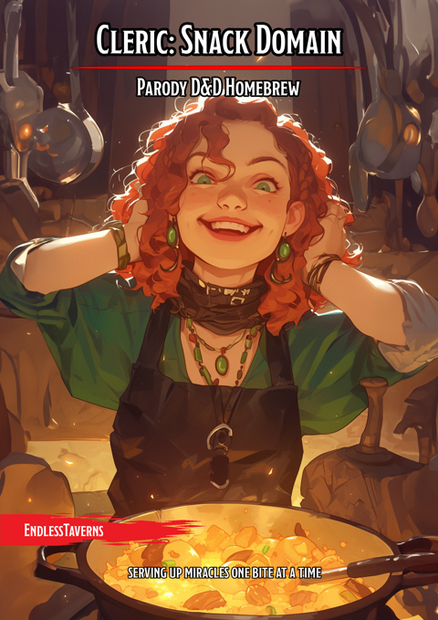 Cleric Snack Domain Subclass PDF Endless Taverns S Ko Fi Shop Ko