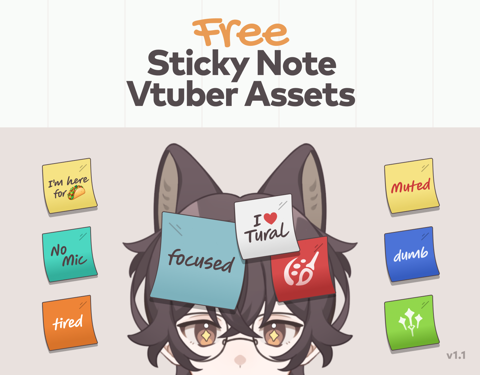 Sticky Note Vtuber Assets Dawntrail Update Edo S Ko Fi Shop Ko