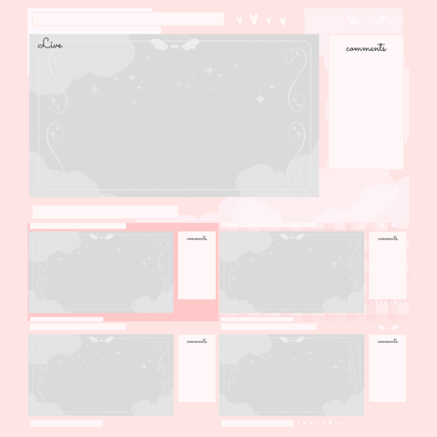 Pink Livestreaming Overlay Hitsuji No Kamisama S Ko Fi Shop Ko Fi