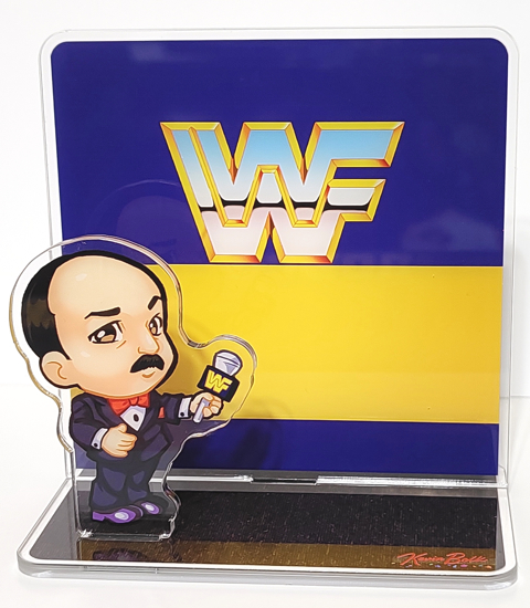 WWF Mean Gene S Interviews Acrylic Standee Diorama Kevin Bolk S Ko