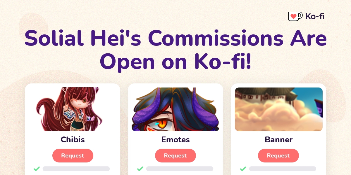 Solial Heis Ko Fi Commissions Ko Fi ️ Where Creators Get Support From Fans Through Donations 