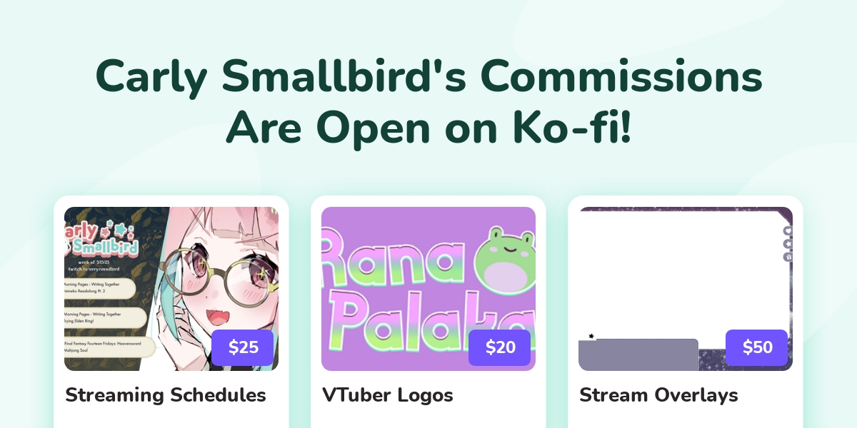 Dark Tropical Stream Overlay Set - Carly Smallbird's Ko-fi Shop