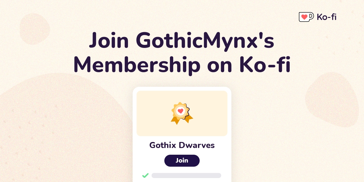 Join GothicMynx's Ko-fi Membership on Ko-fi - Ko-fi ️ Where creators ...