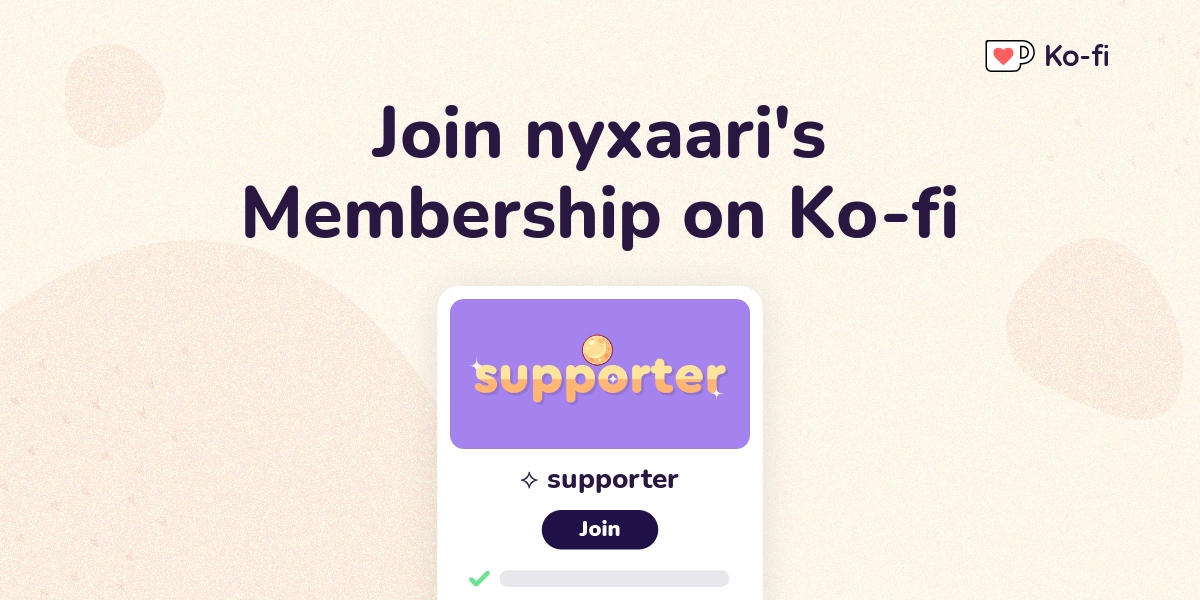 Join Alune's Ko-fi Membership on Ko-fi - Ko-fi ️ Where creators get ...