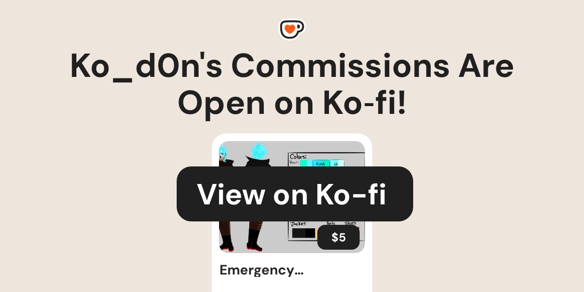 Ko_d0n's Ko-fi Commissions - Ko-fi ️ Where Creators Get Support From ...