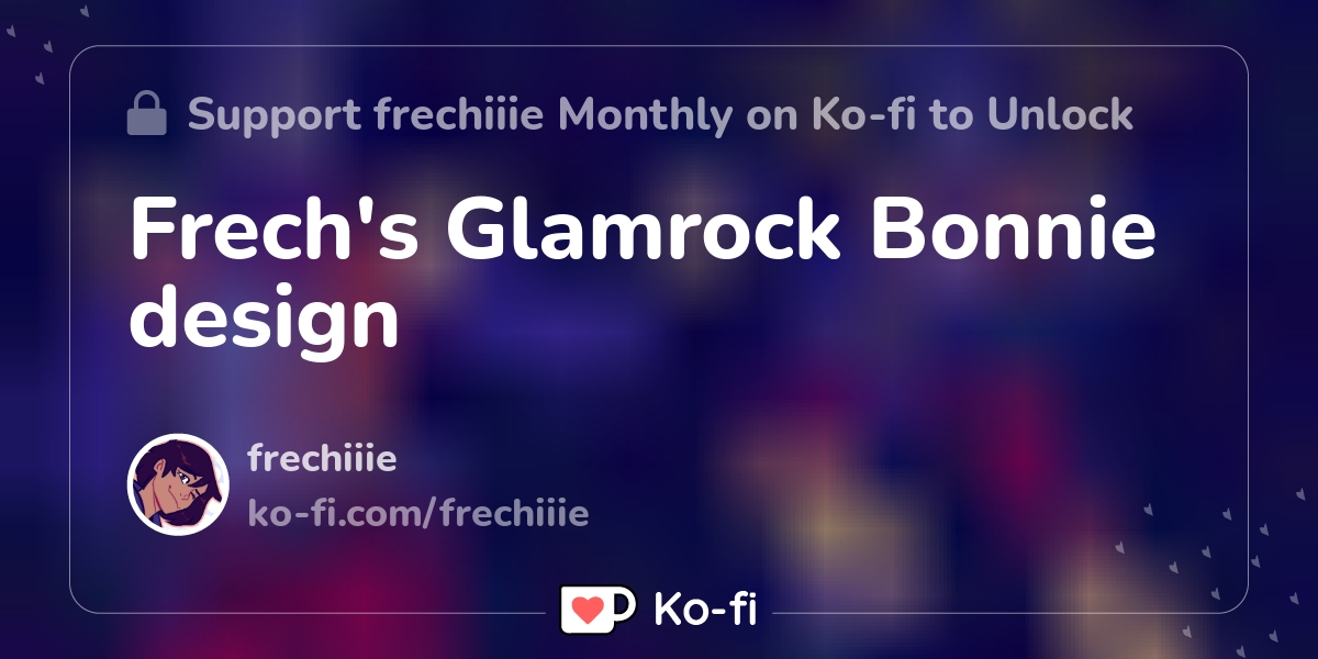 Glamrock Bonnie Cellphone Wallpaper - Caffoxinated's Ko-fi Shop