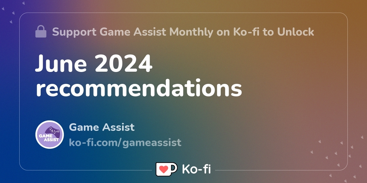 June 2024 Kofi ️ Where creators get support from