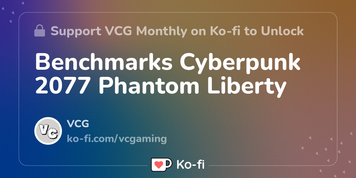 Cyberpunk 2077: Phantom Liberty GPU Benchmark