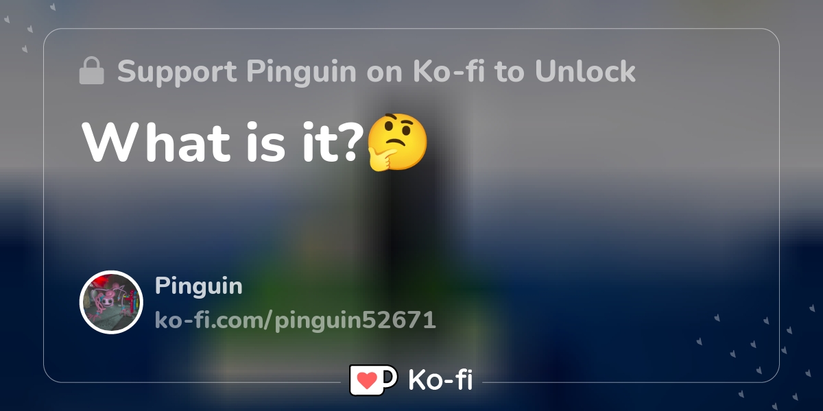 Poppy Playtime CH2 Mod Menu - Pinguin's Ko-fi Shop - Ko-fi ❤️ Where  creators get support from fans through donations, memberships, shop sales  and more! The original 'Buy Me a Coffee' Page.