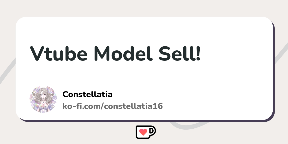 Vtube Model Sell! - Ko-fi ️ Where creators get support from fans ...