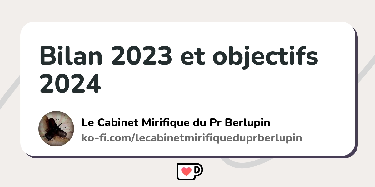 Bilan 2023 Et Objectifs 2024 Ko Fi ️ Where Creators Get Support From