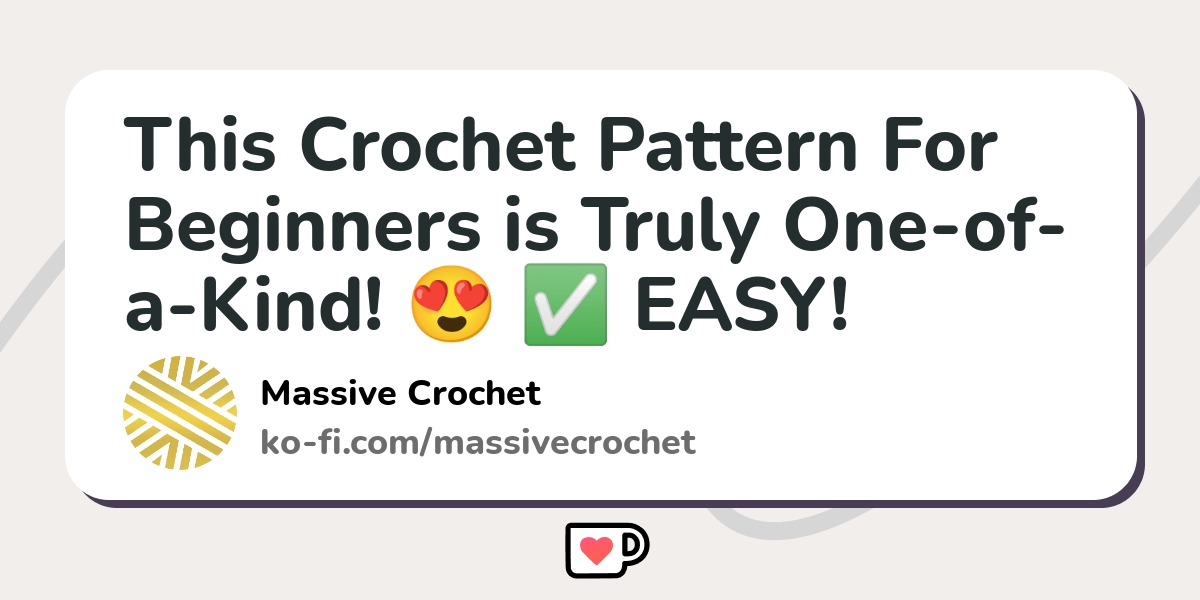 The EASIEST and FASTEST Crochet Pattern for Beginners