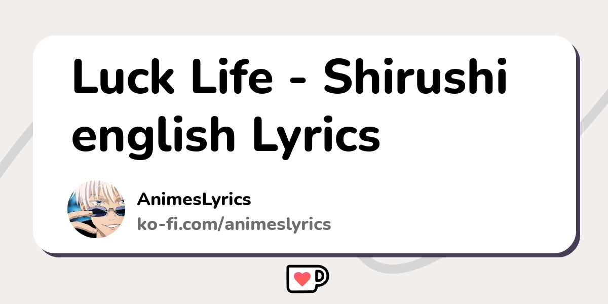 Bungou Stray Dogs Season 4 / Ending Full -『Shirushi』by Luck Life 