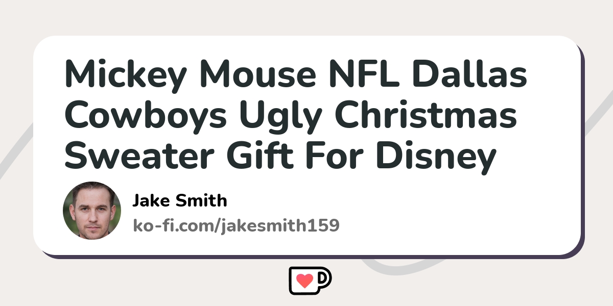 Mickey Mouse NFL Dallas Cowboys Ugly Christmas Sweater Gift For Disney Fan  - Ingenious Gifts Your Whole Family