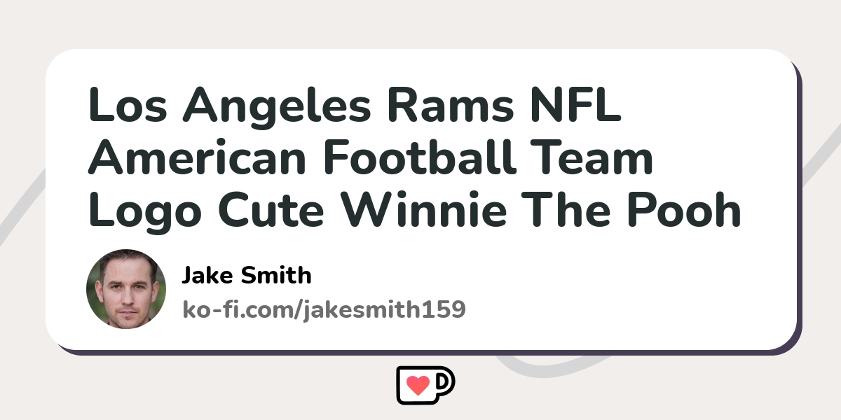 Los Angeles Rams NFL American Football Team Logo Cute Winnie The