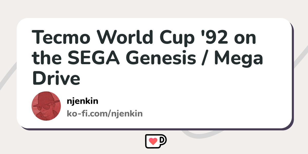 Tecmo World Cup (Sega Genesis / Megadrive) 