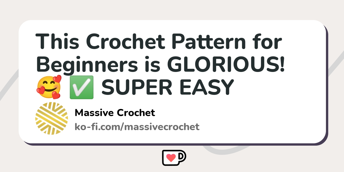 SUPER EASY & FAST Crochet Pattern for Beginners! ⚡️ ❤️ LOVELY