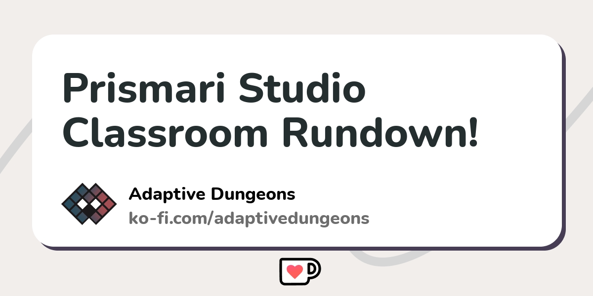 Prismari Studio Classroom Rundown! - Ko-fi ️ Where Creators Get Support 