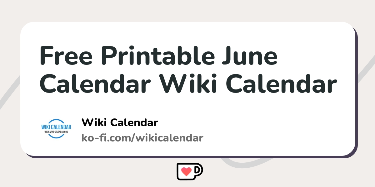 June, Wiki