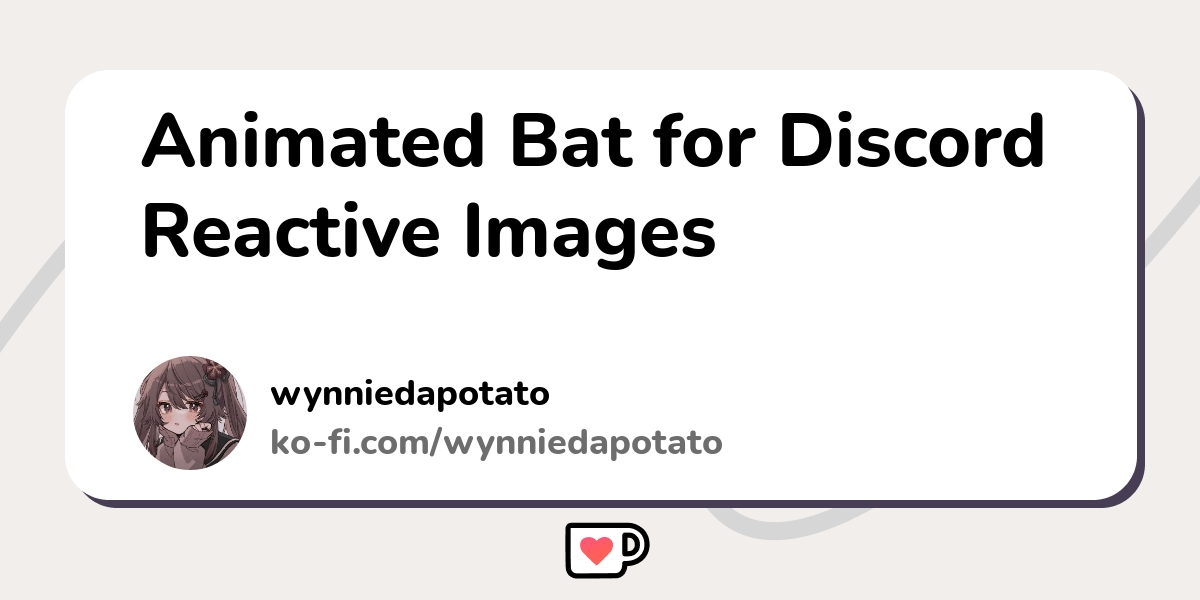 Animated Bat for Discord Reactive Images - Ko-fi ️ Where creators get ...